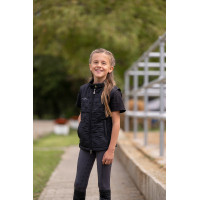 Gilet bi-matière enfant Covalliero Noir