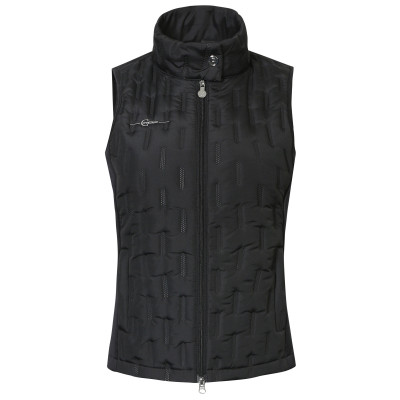 Gilet bi-matière femme Covalliero Noir