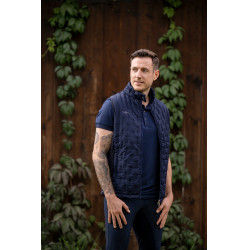 Gilet bi-matière homme Covalliero Marine Bleu marine
