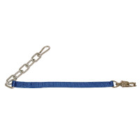 Longe d'attache avec chaîne Kerbl Bleu
