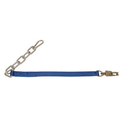 Longe d'attache avec chaîne Kerbl Bleu