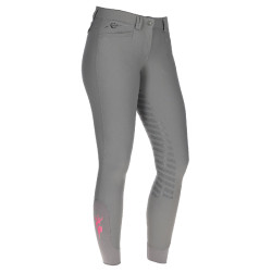 Pantalon Janne x PinkRibbon fond intégral grip femme Covalliero Graphite Gris Pantalon Janne x PinkRibbon fond intégral grip femme Covalliero Graphite Gris