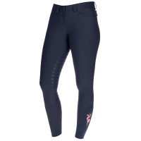 Pantalon Janne x PinkRibbon fond intégral grip femme Covalliero Marine foncé Bleu