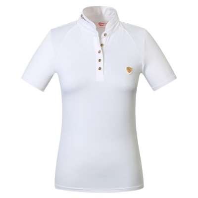 Polo de concours femme Goldana Covalliero Blanc