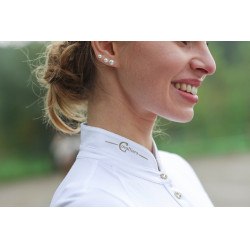 Polo de concours femme Goldana Covalliero Blanc Polo de concours femme Goldana Covalliero Blanc
