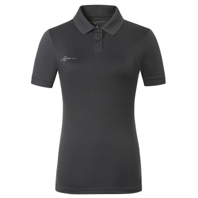 Polo femme manches courtes Covalliero Graphite