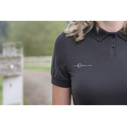 Polo femme manches courtes Covalliero Graphite Gris Polo femme manches courtes Covalliero Graphite Gris