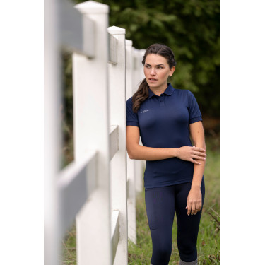 Polo femme manches courtes Covalliero Marine Bleu marine