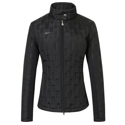 Veste bi-matière femme Covalliero Noir