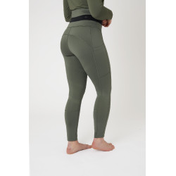 Legging d'équitation B Vertigo Caitlin taille haute et fond intégral femme Vert scarabée Legging d'équitation B Vertigo Caitlin taille haute et fond intégral femme Vert scarabée