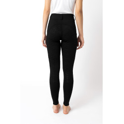 Leggings équitation à fond intégral Grip Horze Dea femme Noir