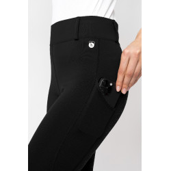 Leggings équitation à fond intégral Grip Horze Dea femme Noir