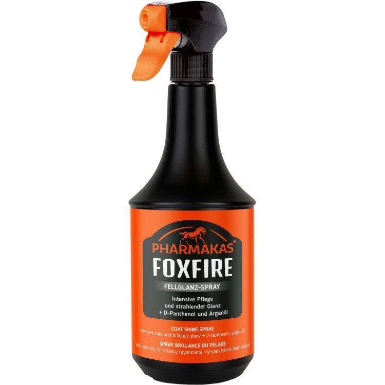 Démêlant lustrant Foxfire Pharmakas pour chevaux