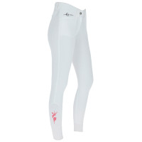 Pantalon Janne x PinkRibbon grip genoux femme Covalliero Blanc Pantalon Janne x PinkRibbon grip genoux femme Covalliero Blanc