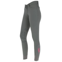 Pantalon Janne x PinkRibbon grip genoux femme Covalliero Graphite Gris Pantalon Janne x PinkRibbon grip genoux femme Covalliero Graphite Gris