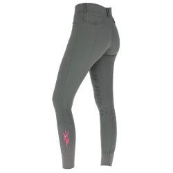 Pantalon Janne x PinkRibbon grip genoux femme Covalliero Graphite Gris Pantalon Janne x PinkRibbon grip genoux femme Covalliero Graphite Gris