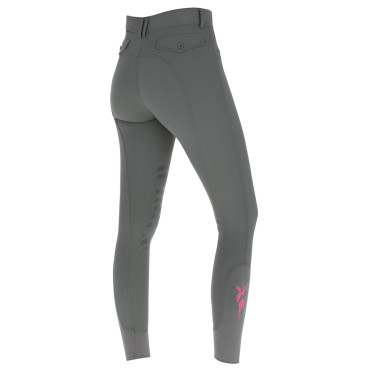 Pantalon Janne x PinkRibbon grip genoux femme Covalliero Graphite Gris Pantalon Janne x PinkRibbon grip genoux femme Covalliero Graphite Gris