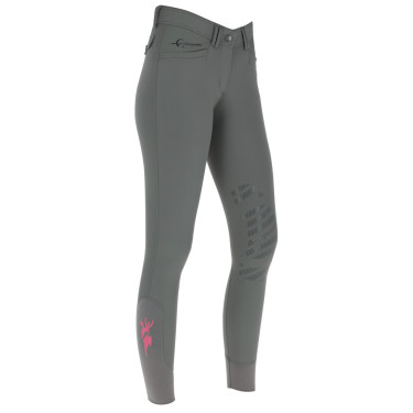 Pantalon Janne x PinkRibbon grip genoux femme Covalliero Graphite Gris Pantalon Janne x PinkRibbon grip genoux femme Covalliero Graphite Gris