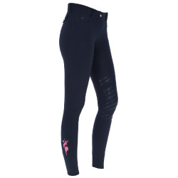 Pantalon Janne x PinkRibbon grip genoux femme Covalliero Marine foncé Bleu Pantalon Janne x PinkRibbon grip genoux femme Covalliero Marine foncé Bleu