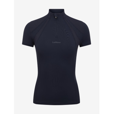 Maillot de corps mesh manches courtes LeMieux Mia Marine Bleu marine