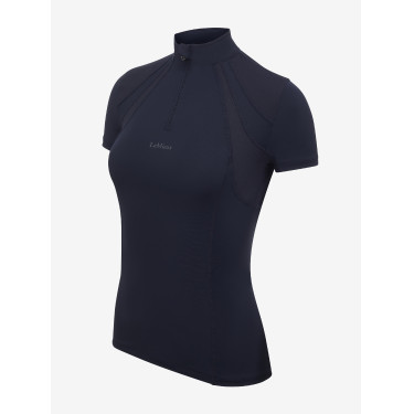 Maillot de corps mesh manches courtes LeMieux Mia Marine Bleu marine