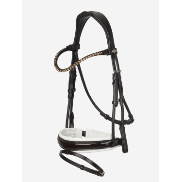 Bridon LeMieux Kudos Patent dressage Marron / blanc