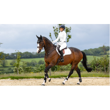 Tapis de selle LeMieux Loire Close Contact Square CSO Blanc ancien modèle