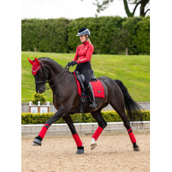 Tapis de selle LeMieux Loire Dressage Square Chilli Rouge