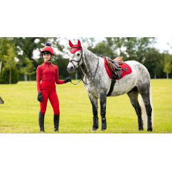 Tapis de selle LeMieux Loire Square mixte Chilli Rouge Tapis de selle LeMieux Loire Square mixte Chilli Rouge