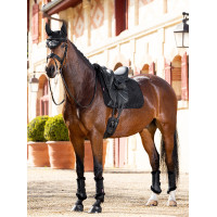 Tapis Amortisseur LeMieux Merino+ Lined Suede Dressage Square Noir / noir Tapis Amortisseur LeMieux Merino+ Lined Suede Dressage Square Noir / noir