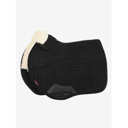 Tapis Amortisseur LeMieux Merino+ Lined Suede EuroJump Square Noir / naturel