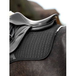 Tapis Amortisseur LeMieux Merino+ Lined Suede EuroJump Square Noir / naturel