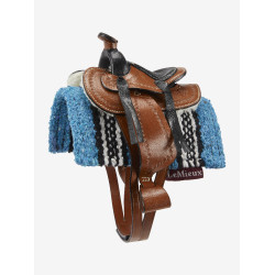 Tapis Western pour jouet Mini Poney LeMieux Azur Bleu