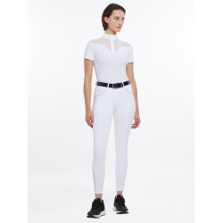 Pantalon LeMieux Lottie fond intégral suédine Blanc Pantalon LeMieux Lottie fond intégral suédine Blanc