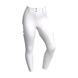 Pantalon LeMieux Lottie fond intégral suédine Blanc