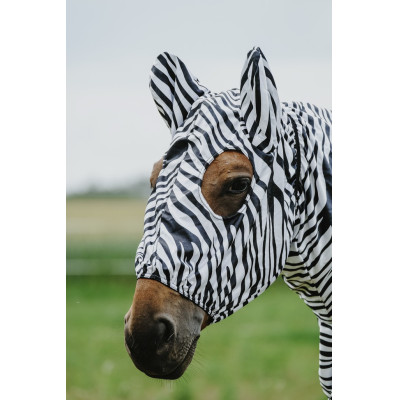 Bonnet anti-eczéma Riding World Zèbre noir / blanc