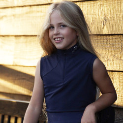 Top HV Polo Luna kids Marine Bleu marine