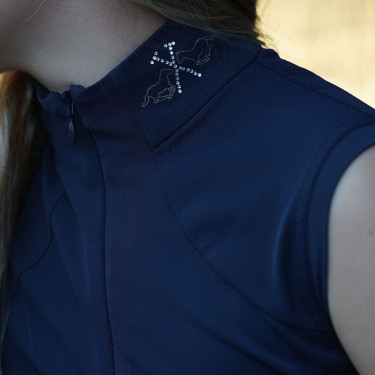 Top HV Polo Luna kids Marine Bleu marine