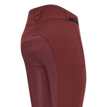 Pantalon d'équitation Easy rider Queen Diamond Fond silicone grip Zinfadel Bordeaux