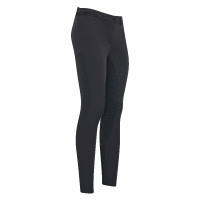 Pantalon d'équitation Easy rider Queen Diamond Fond silicone grip Noir