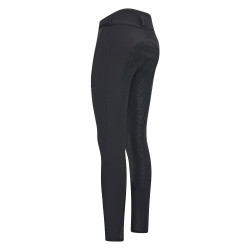 Pantalon d'équitation Easy rider Queen Diamond Fond silicone grip Noir