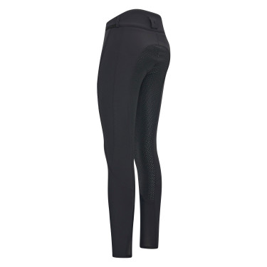 Pantalon d'équitation Easy rider Queen Diamond Fond silicone grip Noir