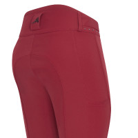 Pantalon d'équitation Easy rider Queen Diamond Fond silicone grip Grenade Rose