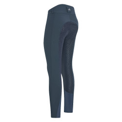 Pantalon d'équitation Easy rider Queen Diamond Fond silicone grip Nuit Bleu marine