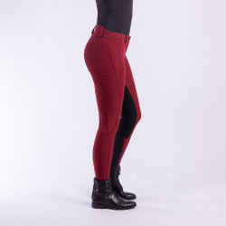 Pantalon d'équitation Easy Rider Queen Diamond Fond de peau Grenade Rose