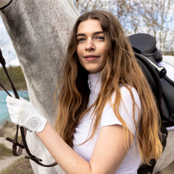 Gants d’équitation femme KLhuda Kingsland Marine