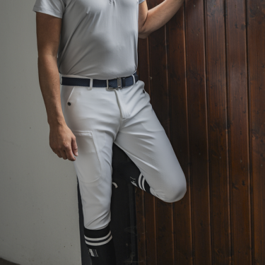 Pantalon d'équitation sans couture grips genoux homme KLkoa Kingsland Pantalon d'équitation sans couture grips genoux homme KLkoa Kingsland