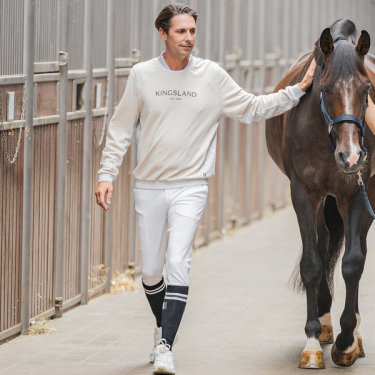 Pantalon d'équitation sans couture grips genoux homme KLkoa Kingsland Pantalon d'équitation sans couture grips genoux homme KLkoa Kingsland