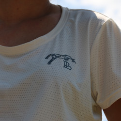 T-shirt Tecty Pénélope manches courtes Écru Blanc T-shirt Tecty Pénélope manches courtes Écru Blanc