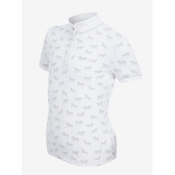 Polo de concours Mini Bella LeMieux Blanc Polo de concours Mini Bella LeMieux Blanc